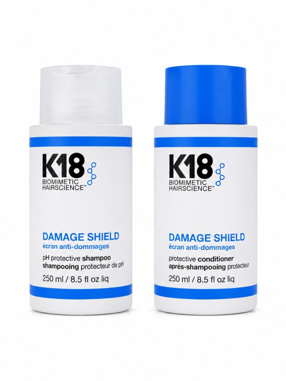 K18 Biomimetic Hairscience Damage Shield Shampoo & Conditioner Duo Set 8.5 oz /
